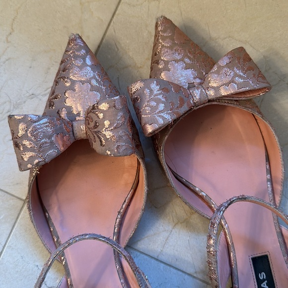 Rochas Pointed Brocade Flats in Pink (size 39) - Picture 8 of 8